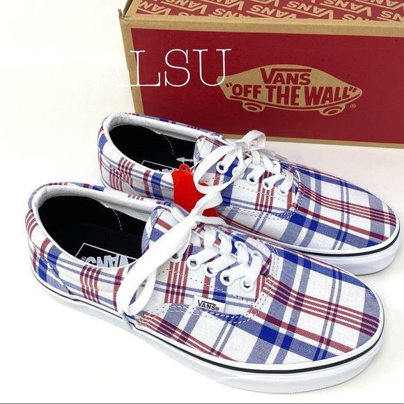 VANS ERA Plaid White Canvas Casual Skate Women’s Sneakers Size 6 VN0A4BV4VXW - Picture 12 of 15